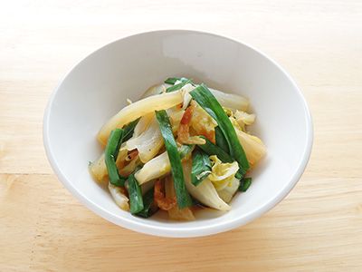 白菜と桜えびの煮浸し