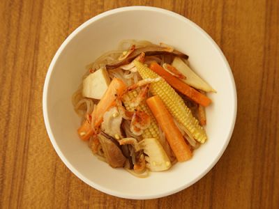 しらたきのビーフン風炒め