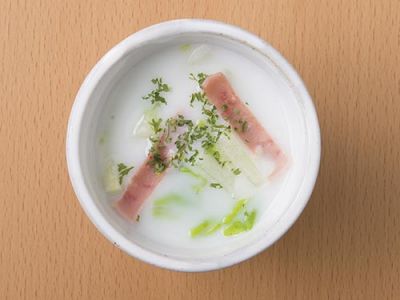 白菜のクリームスープ