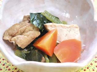 小松菜と厚揚げの煮物