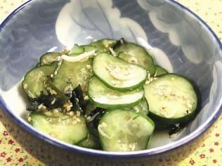きゅうりのごま酢和え