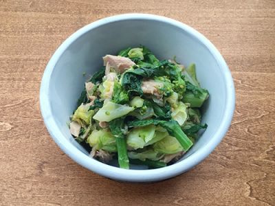 キャベツとツナのからし酢和え