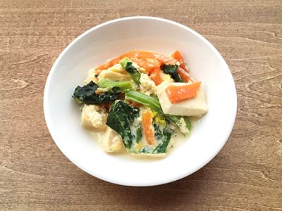 高野豆腐のミルク煮
