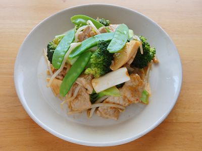 ブロッコリーと豚肉の回鍋肉風炒め