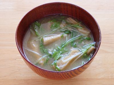 水菜のみそ汁