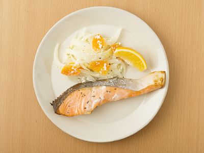 鮭のヨーグルトソテー