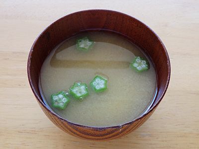 オクラのみそ汁