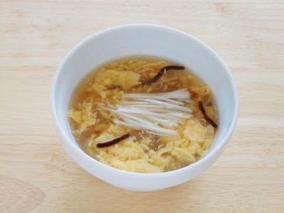 卵と昆布の中華スープ