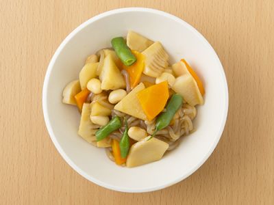 こんにゃくとたけのこ中華煮