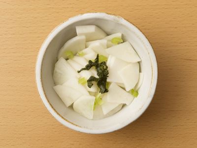 かぶの即席しそ漬け
