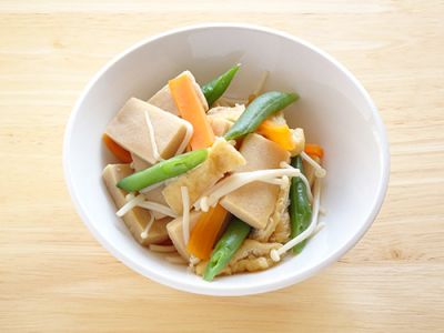 高野豆腐の五目煮