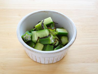 オクラの梅酢和え