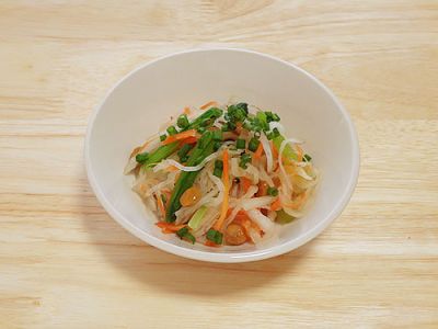 野菜の納豆和え