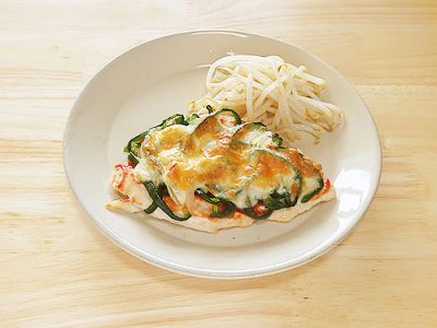 ささみのピザ焼き