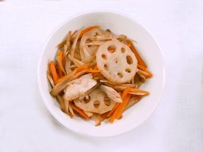 れんこんとごぼうのきんぴら
