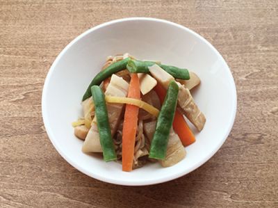 野菜の炒り煮