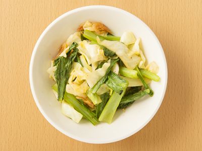 小松菜と桜えびの炒め物