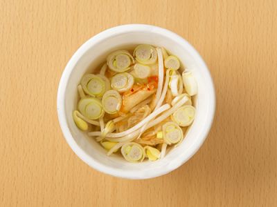 大豆もやしのキムチスープ