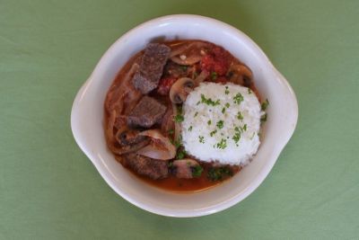 ヘルシービーフストロガノフ