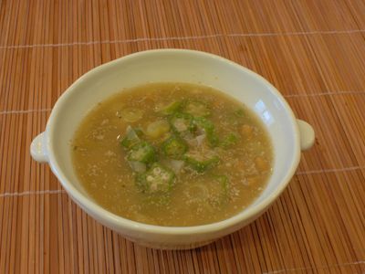納豆とおくらの冷汁