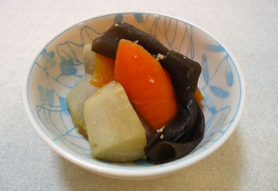 里いもと昆布のみそ煮