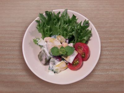 塩ヨーグルトのさっぱりサラダ