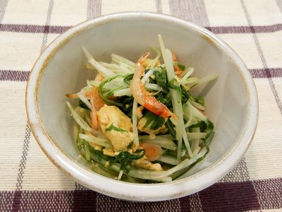 水菜のさっと炒め