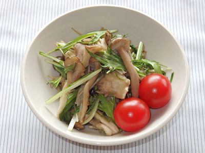 きのこのゆずこしょう炒め