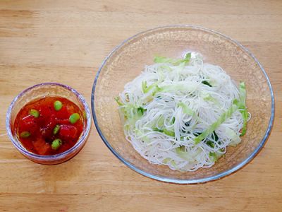 さっぱりトマトそうめん