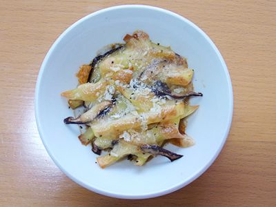 しいたけとポテトのチーズ焼き