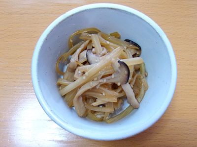 セロリのきんぴら