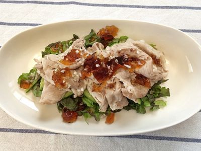 香味野菜とジュレの豚しゃぶサラダ