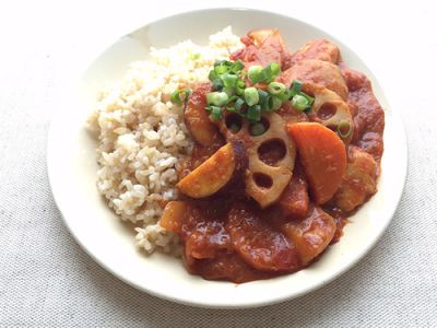 ささみと根菜のカレーライス