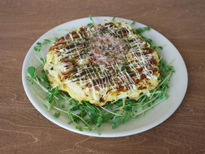卵とおからのお好み焼き
