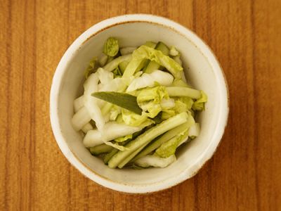 白菜の浅漬け
