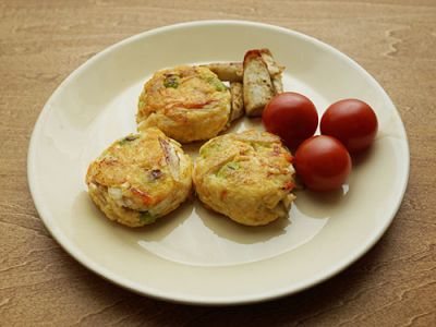 桜えびと枝豆のがんもどき