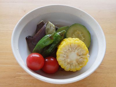 夏野菜の煮浸し