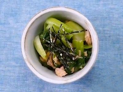 ツナとちんげん菜の和えもの