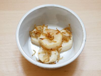長いものじゃこ焼き