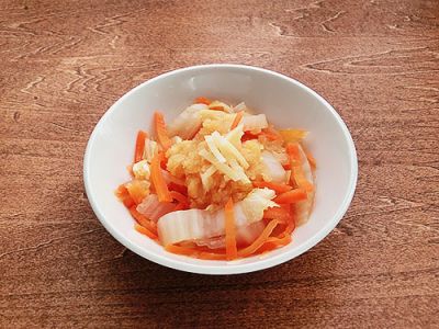 白菜のアップルソース