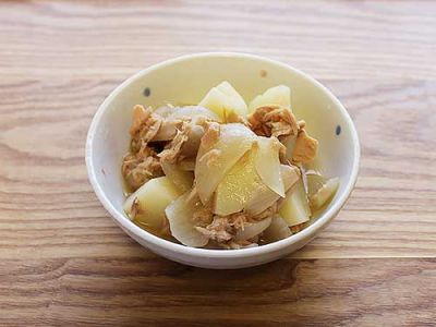 じゃがいもとツナのコンソメ煮