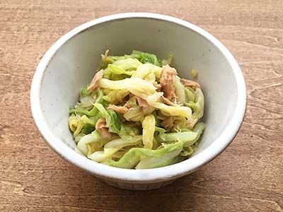 キャベツとツナのお浸し