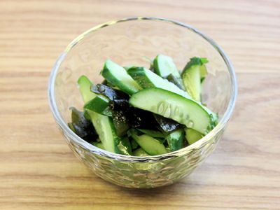 きゅうりの大葉和え