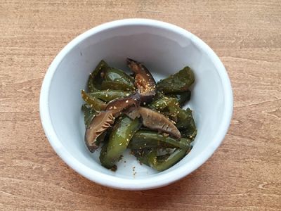 ピーマンのピリ辛煮