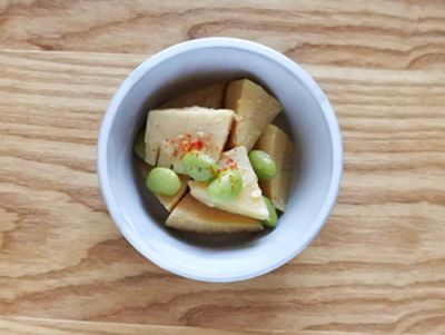 たけのこと枝豆のみそ煮