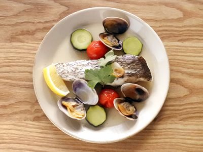 鯛のアクアパッツア風