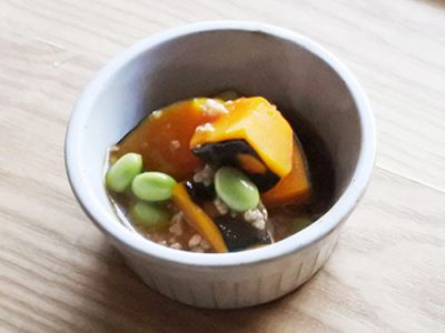かぼちゃのそぼろ煮