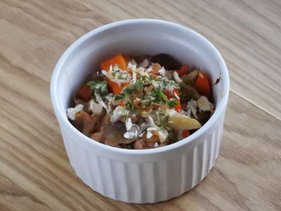 にんじんときのこのキャセロール風