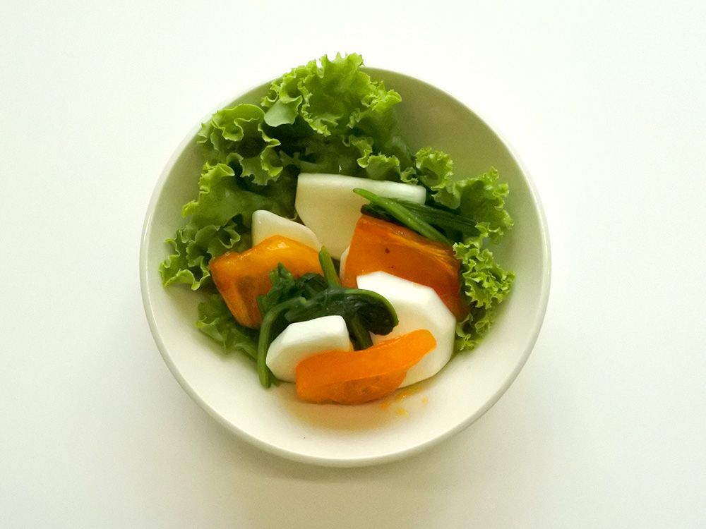 柿とかぶのサラダ