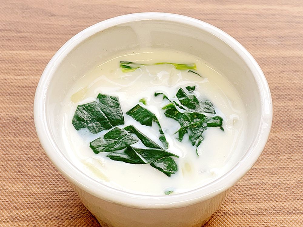 ほうれん草のミルクスープ